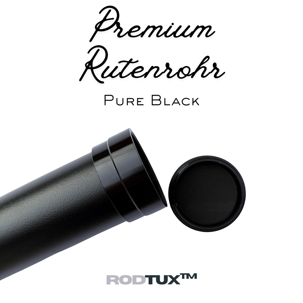 RodTux Premium Aluminium Rutenrohr Pure Black Classic