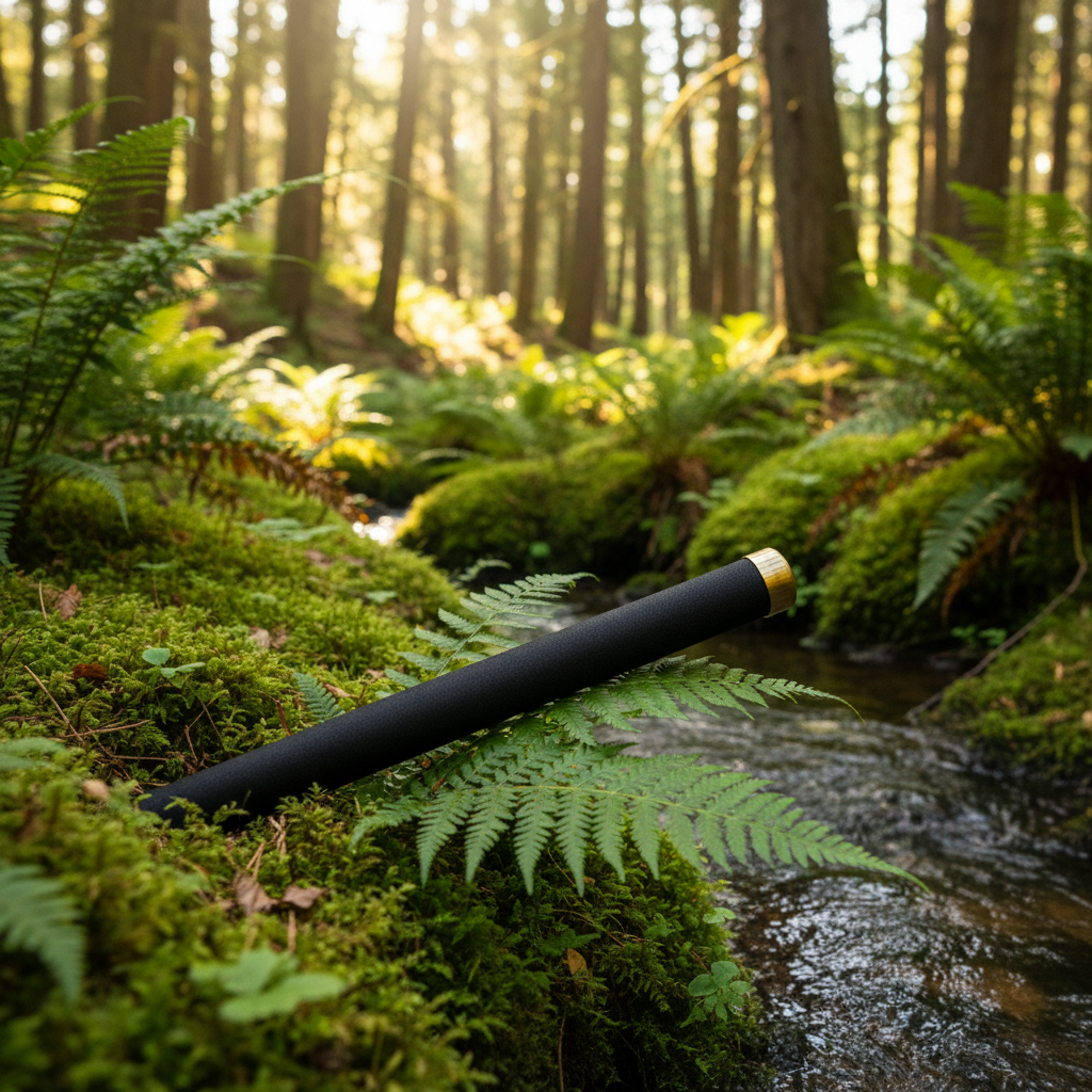 RodTux Vintage Rutenrohr 80cm mit Messing Hardware