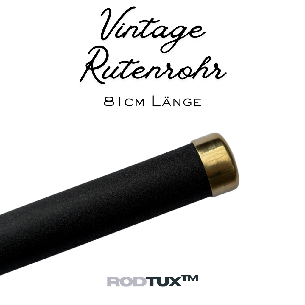 RodTux Vintage Rutenrohr 80cm mit Messing Hardware